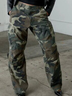 Local European Camo Cargo Pants in Green & Brown brand new with tags